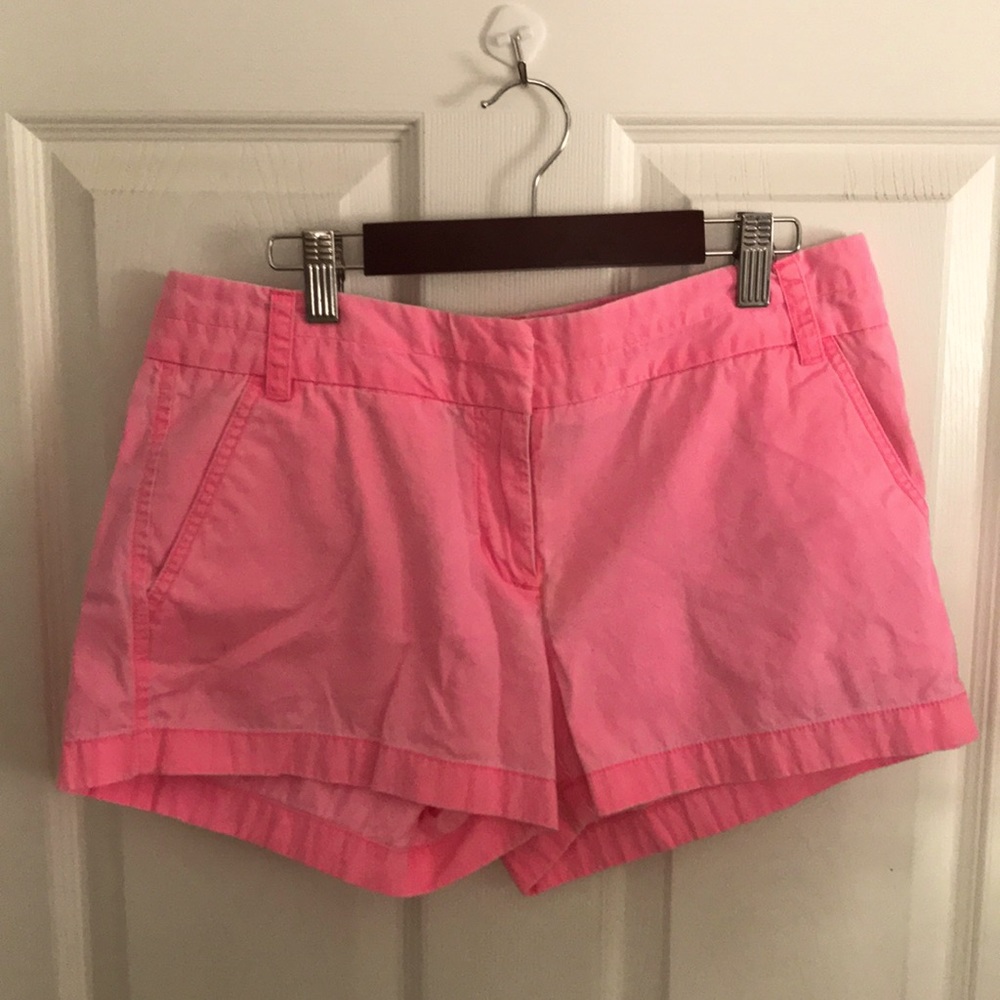 J. CREW Pink chino shorts